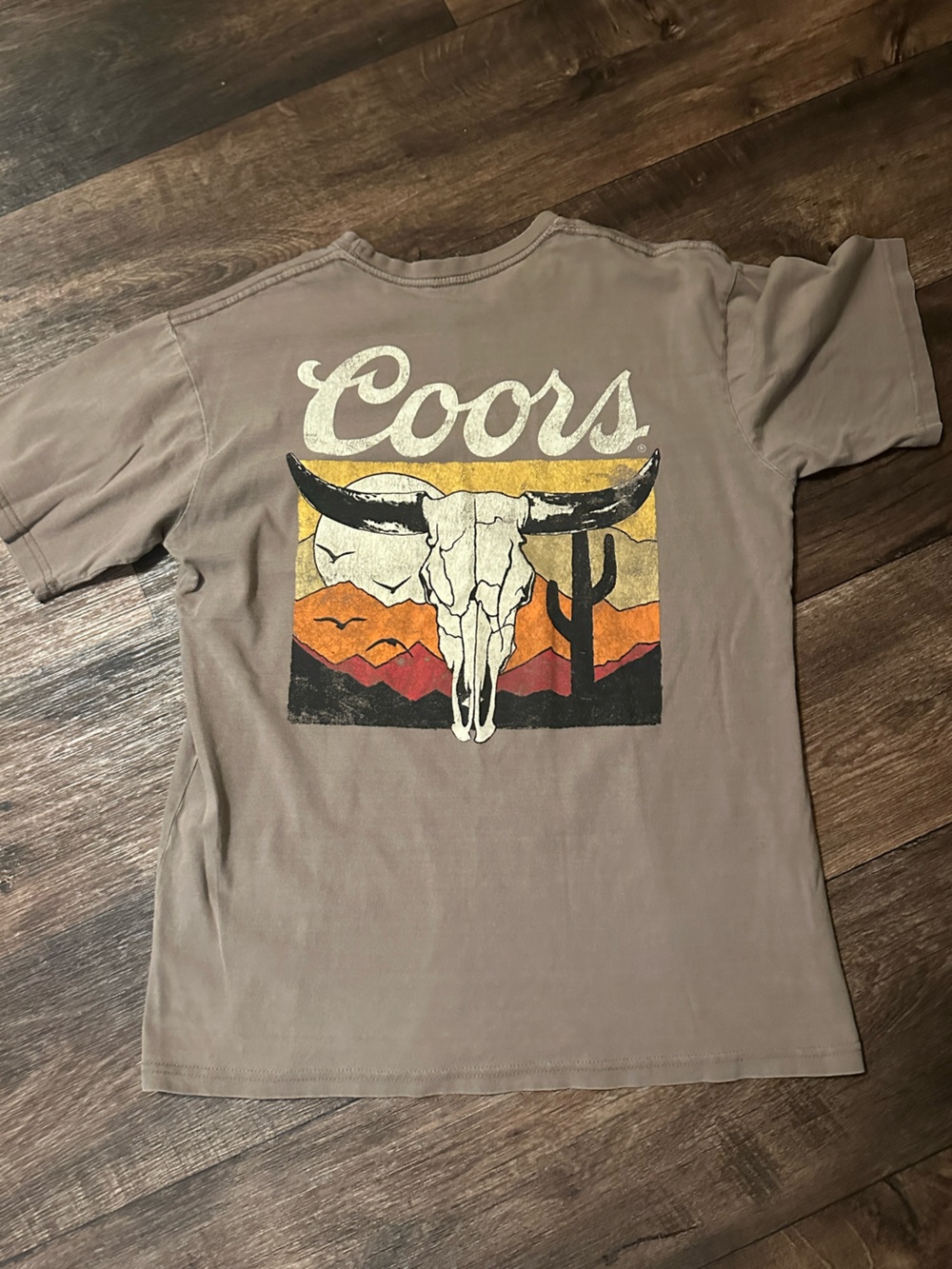 Coors Desert Sunrise Tee with Mountain Print